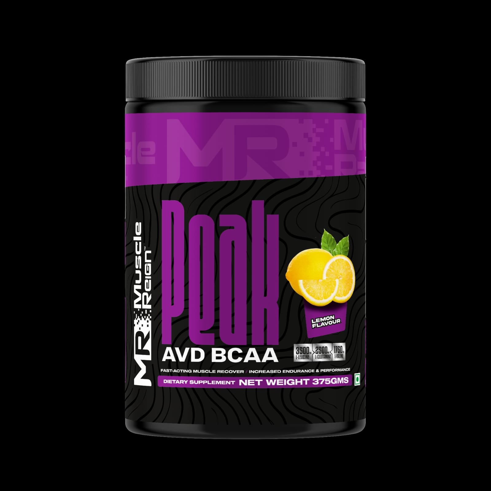 Muscle Reign Peak AVD BCAA in Lemon Flavor - best recovery supplement for muscle growth